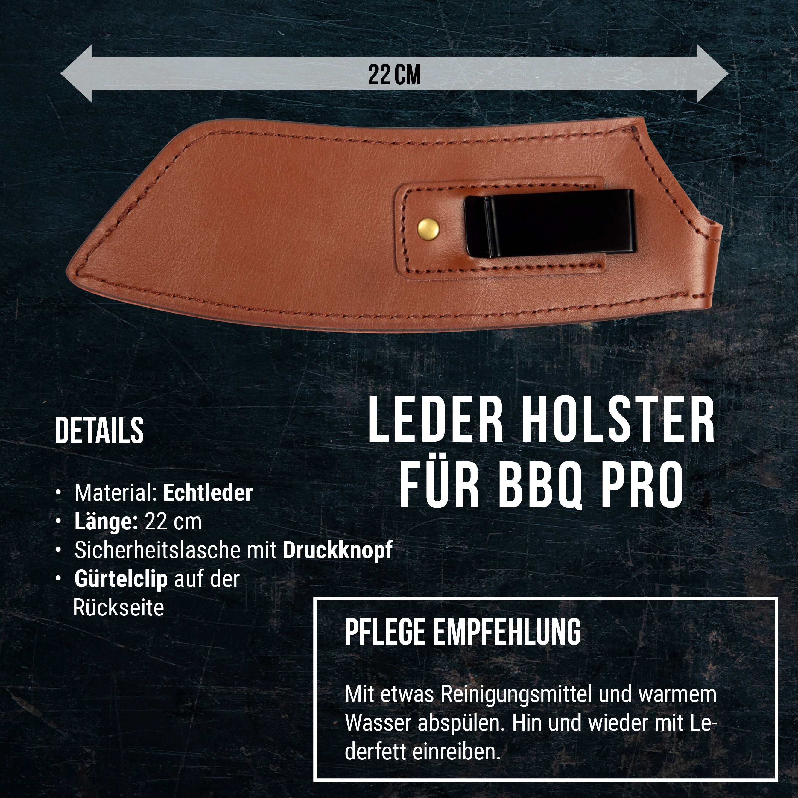 LEDERHÜLLE | BBQ PRO KOCHMESSER
