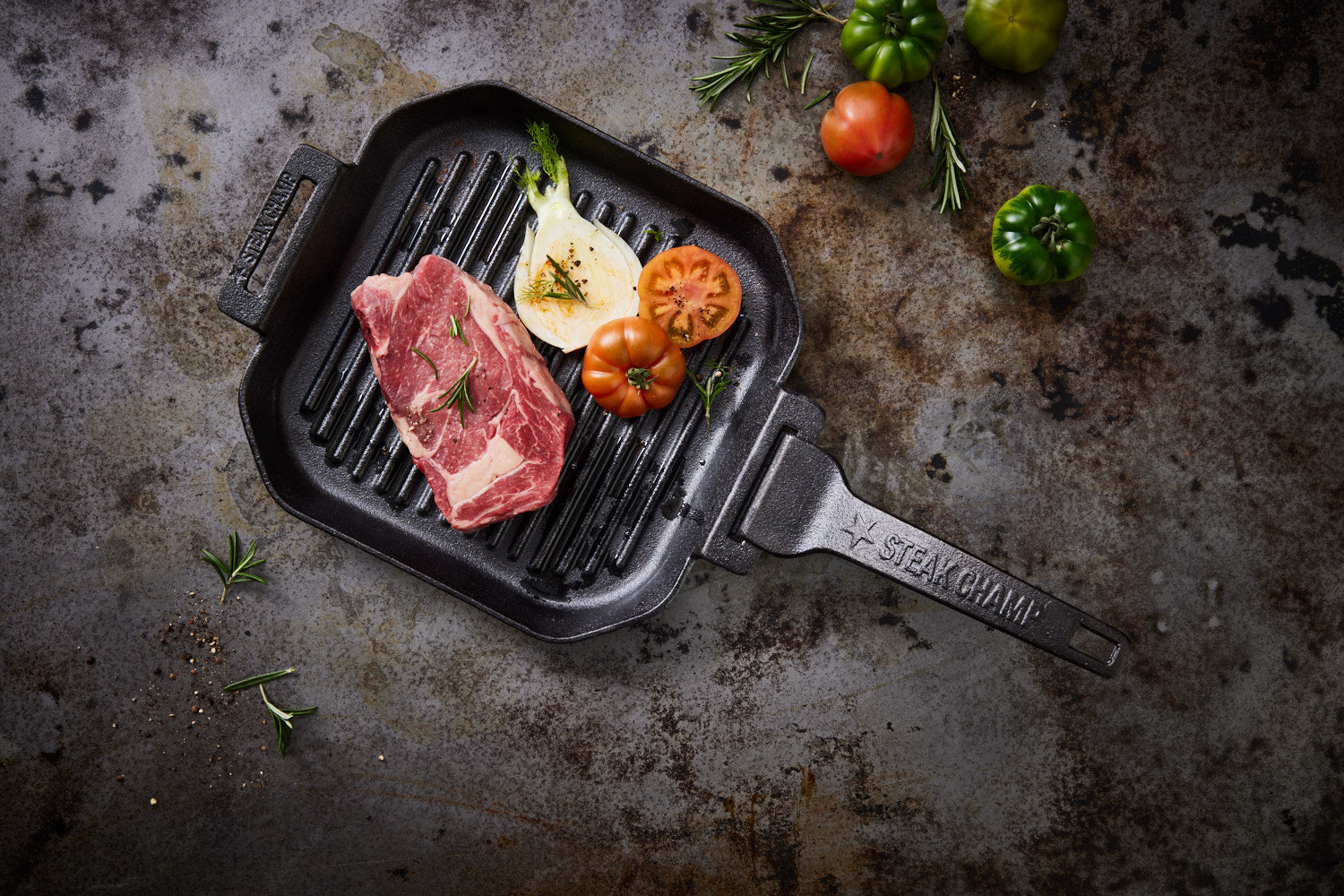 GRILLPFANNE FÜR DIE EWIGKEIT GEMACHT | GUSSEISEN