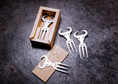 BABY BULL FORK | BBQ-SNACKGABEL, 10ER-BOX