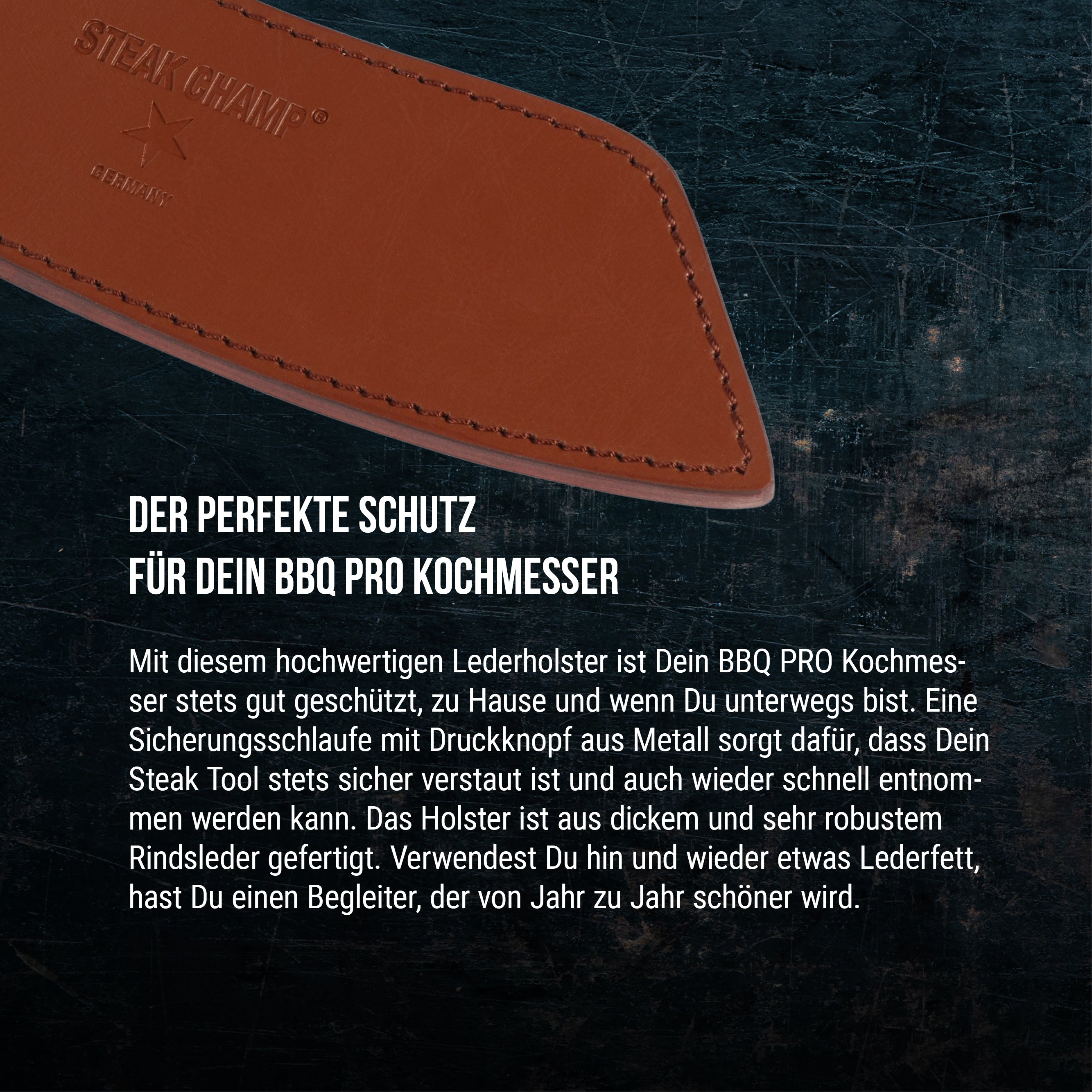 LEDERHÜLLE | BBQ PRO KOCHMESSER