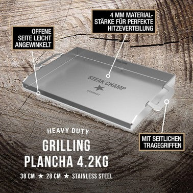 GRILL-PLANCHA | 4,2 KG EDELSTAHL