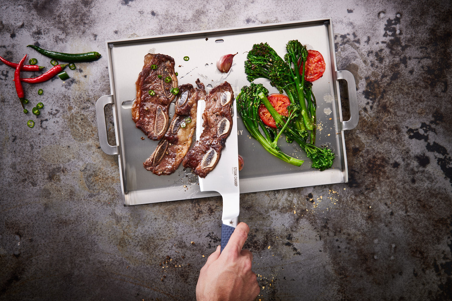 GRILL-PLANCHA | 4,2 KG EDELSTAHL
