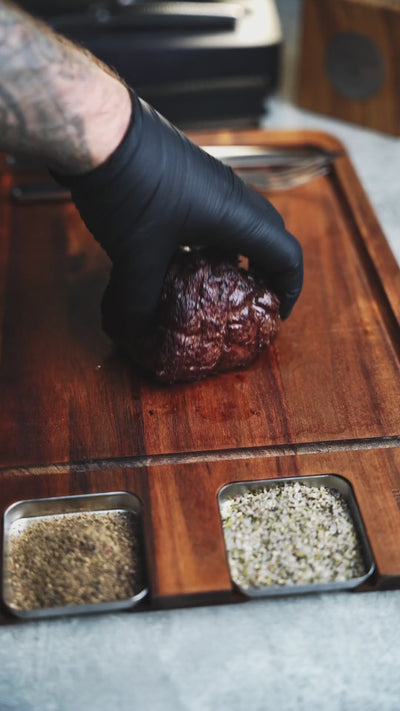 DAMASCUS KITCHEN KNIFE "WAGYU" | WITH LEATHER SHEATH