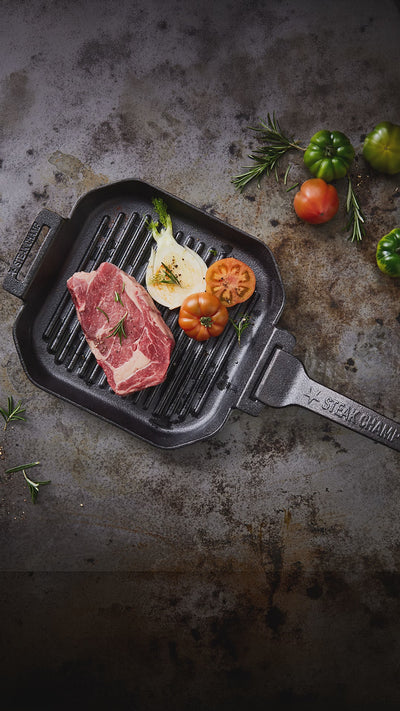 ROBUST & DURABLE GRILL PAN | CAST IRON