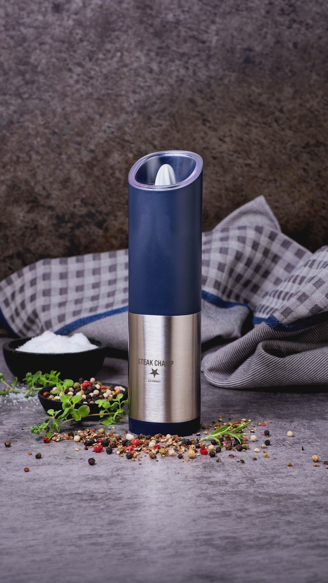 ELECTRIC PEPPER GRINDER | WITH TILT SENSOR