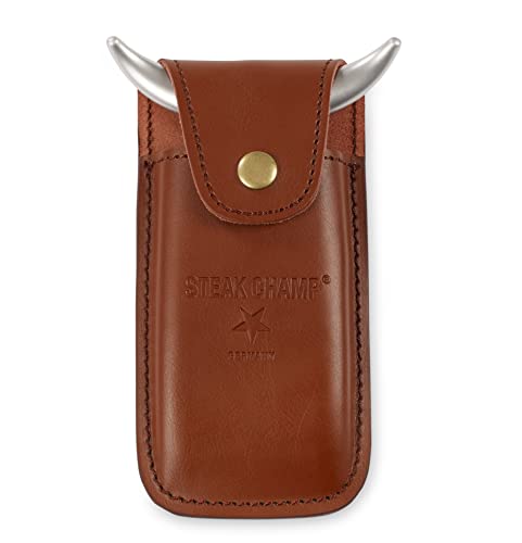 Leather Sheath for Bull Fork (Geniune Leather) w. belt clip