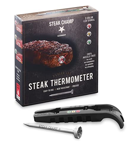 LED Indicator Meat Thermometers : steak thermometer