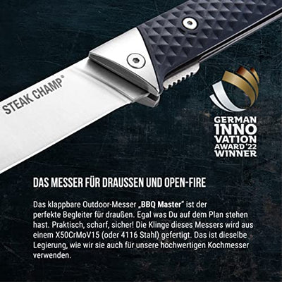 OUTDOOR-KLAPPMESSER | „BBQ MASTER“ 4,5" / 12 CM
