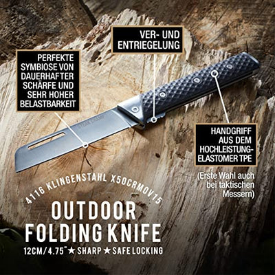 OUTDOOR-KLAPPMESSER | „BBQ MASTER“ 4,5" / 12 CM